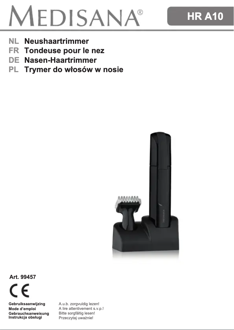 Page n°1 - Manuel utilisateur Medisana HR A10