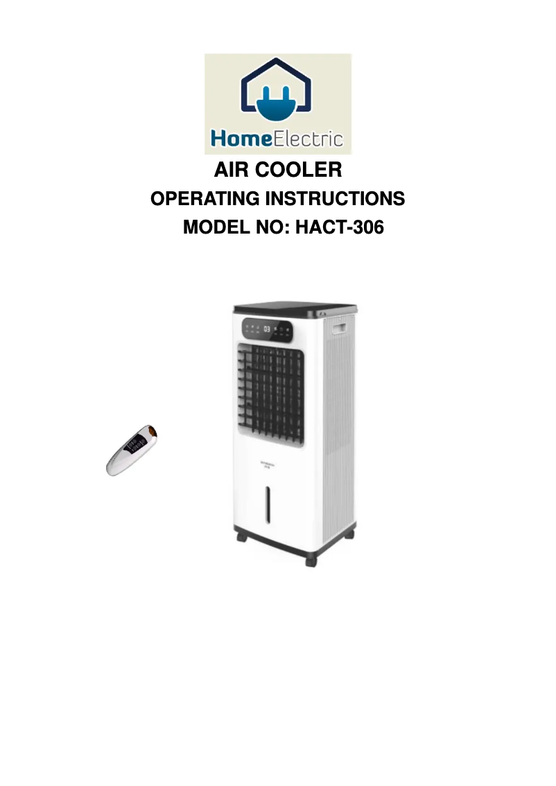 Image de la première page du manuel de l'appareil HACT-306