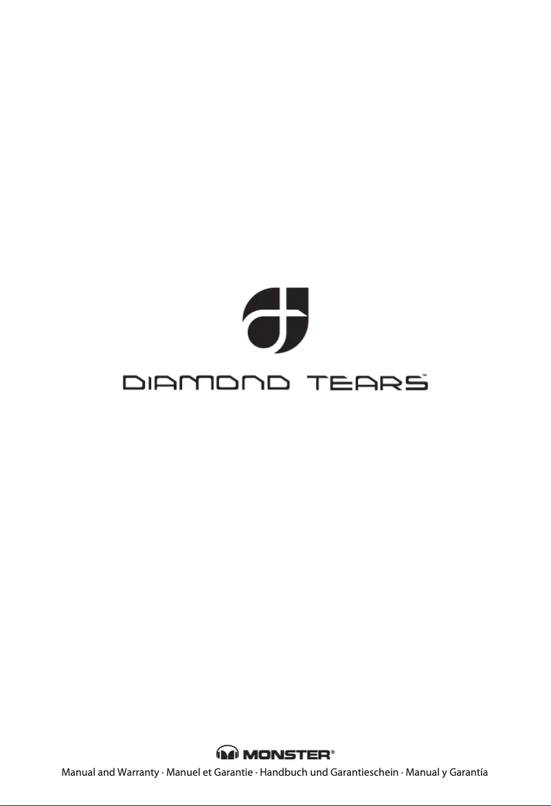 Image de la première page du manuel de l'appareil Diamond Tears