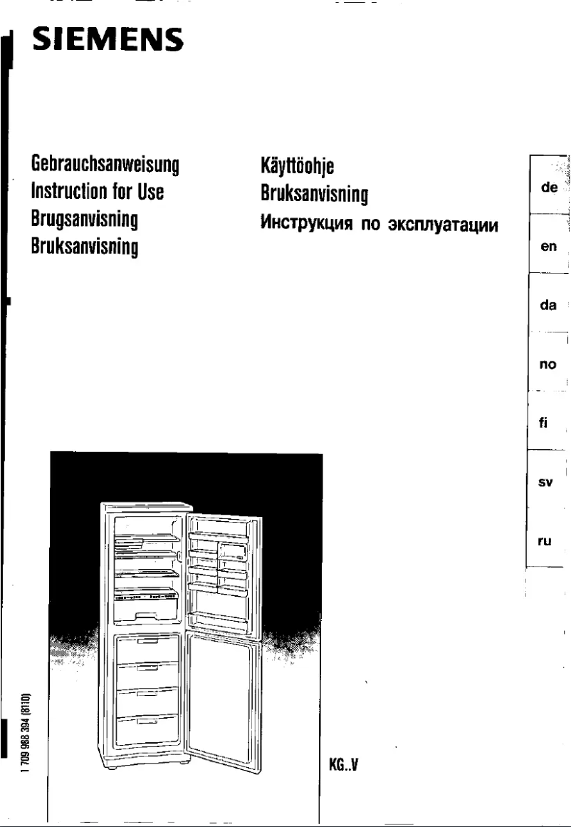 Page n°1 - Manuel utilisateur Siemens KG35V421