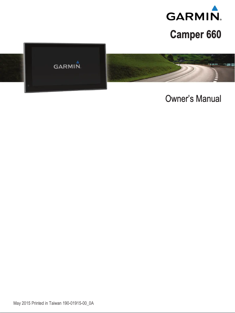 Image de la première page du manuel de l'appareil Camper 660