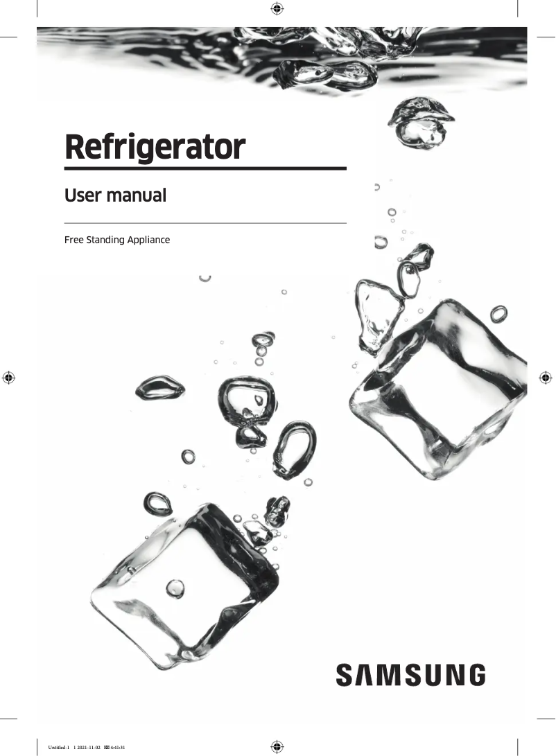 Page n°1 - Manuel utilisateur Samsung RF22R7351SR