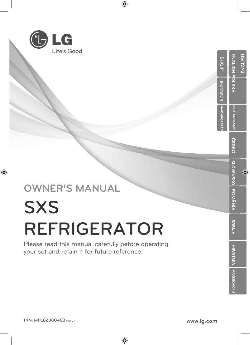 Page n°1 - Manuel utilisateur LG GR-L207FTQA