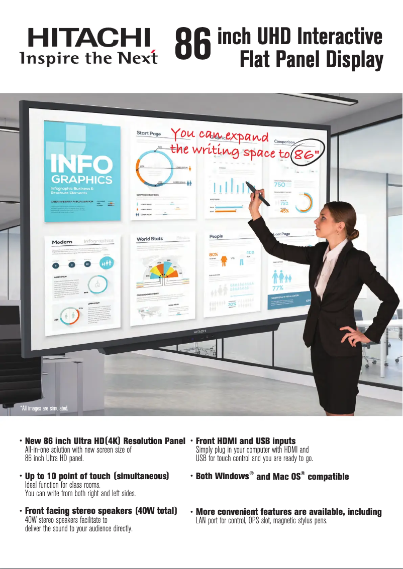 Page 1 de la notice Brochure Hitachi HILU86101