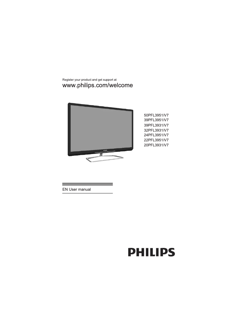 Image de la première page du manuel de l'appareil 3000 series 22PFL3951