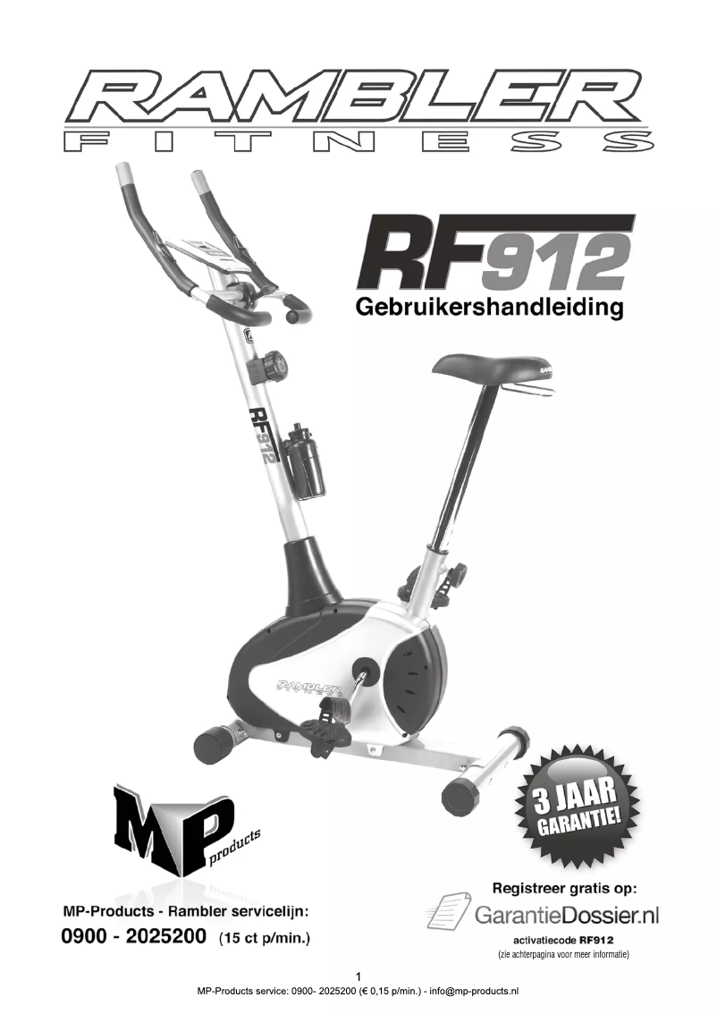 Image de la première page du manuel de l'appareil RF912