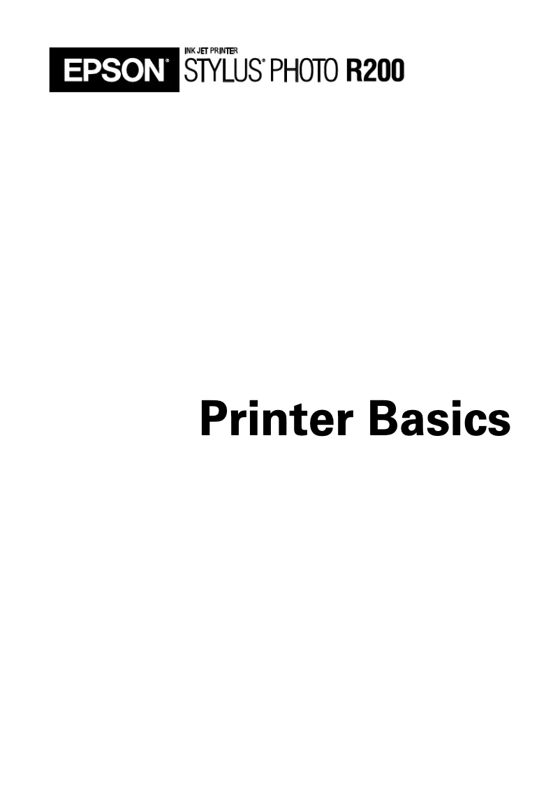 Image de la première page du manuel de l'appareil Stylus Photo R200