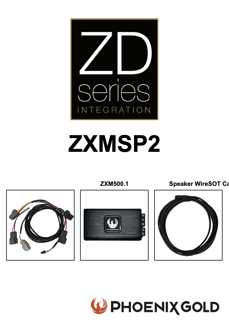 Page n°1 - Manuel utilisateur Phoenix Gold ZXMSP2