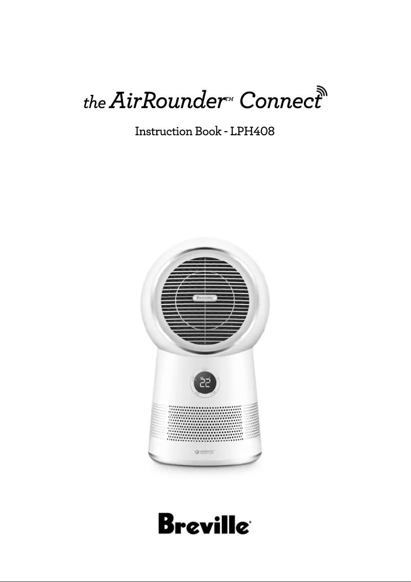 Page 1 de la notice Manuel utilisateur Breville the Air Rounder Connect LPH408