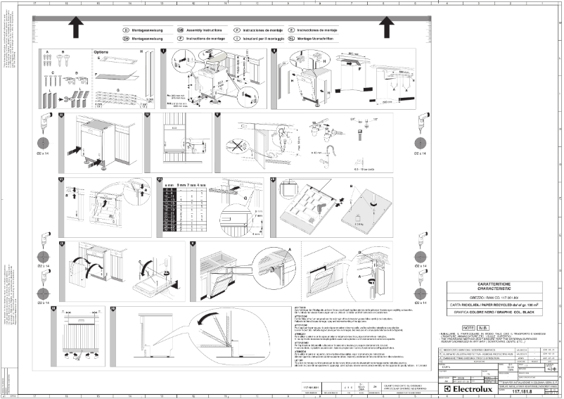 Page n°1 - Guide d'installation AEG F89020IM