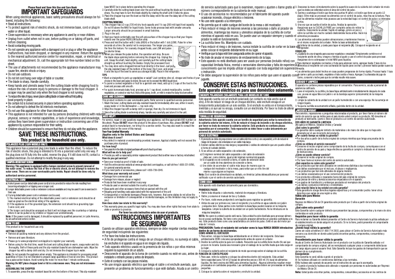 Image de la première page du manuel de l'appareil EHC750