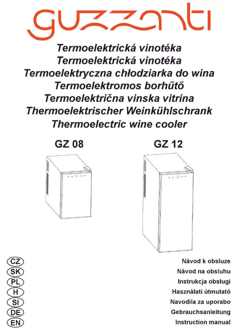 Página 1 del manual Manual de usuario Guzzanti GZ-12S