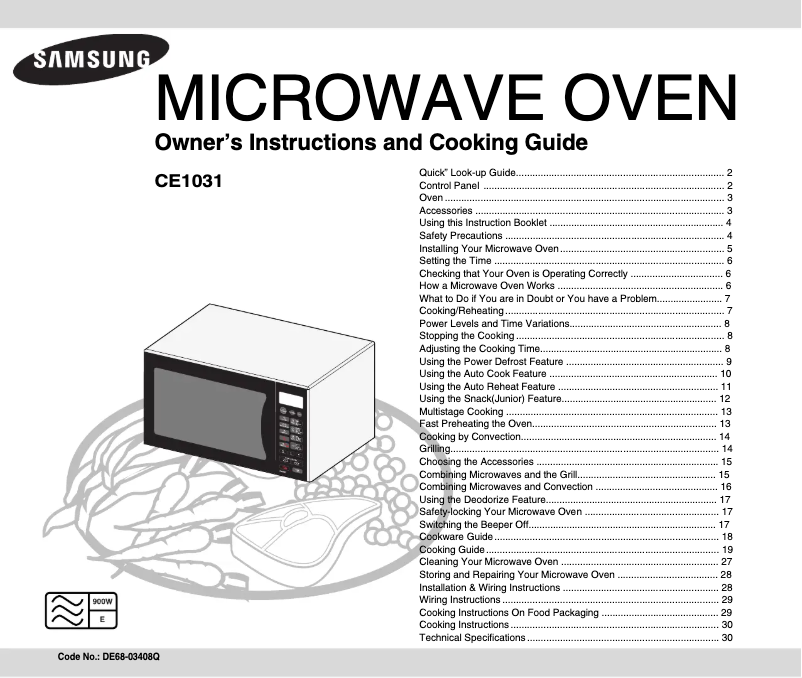 Image de la première page du manuel de l'appareil CM1031-B