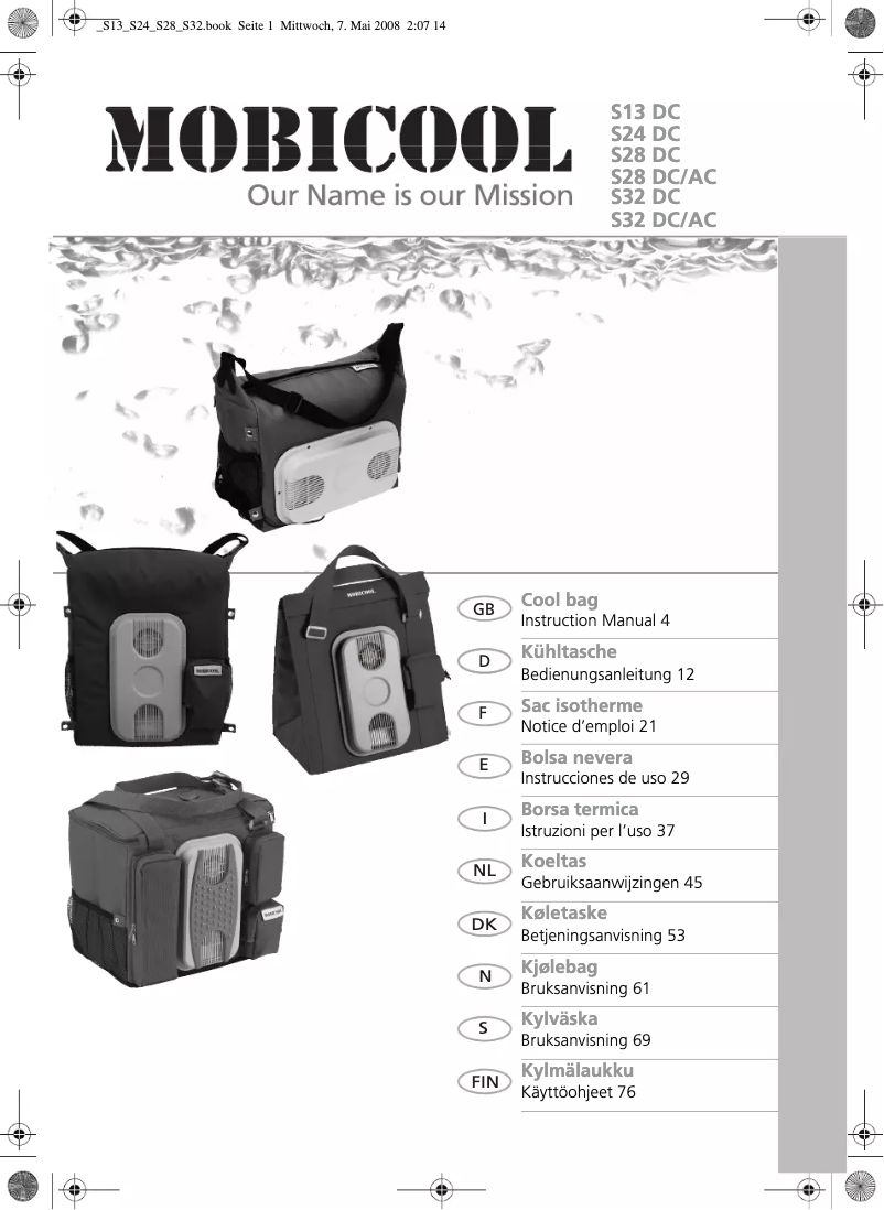 Page n°1 - Manuel utilisateur Waeco MobiCool S32 DC