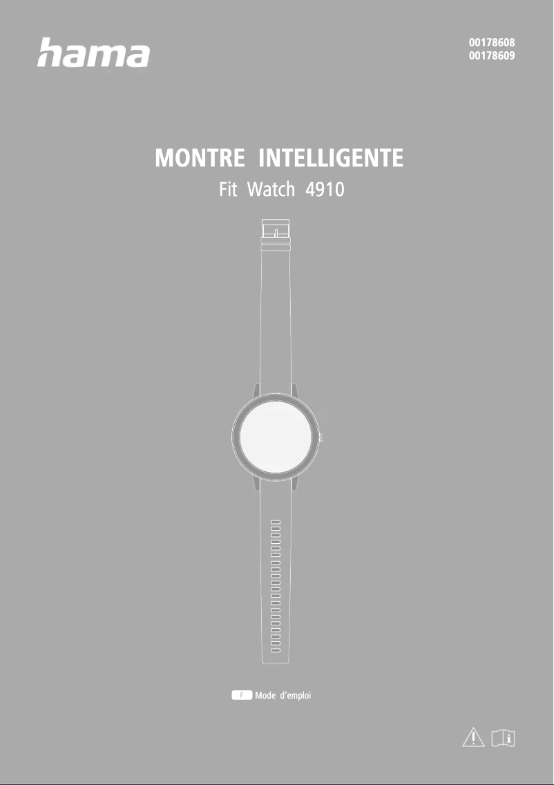 Page 1 de la notice Manuel utilisateur Hama Fit Watch 4910