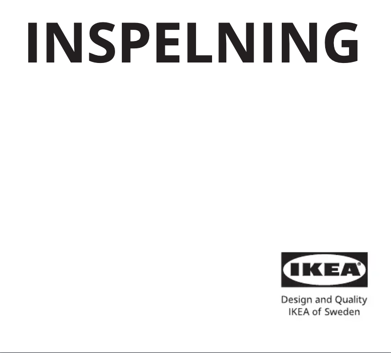 Page 1 de la notice Manuel utilisateur Ikea INSPELNING 005.698.36