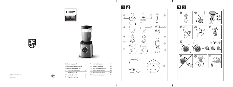 Image de la première page du manuel de l'appareil Avance Collection HR3655