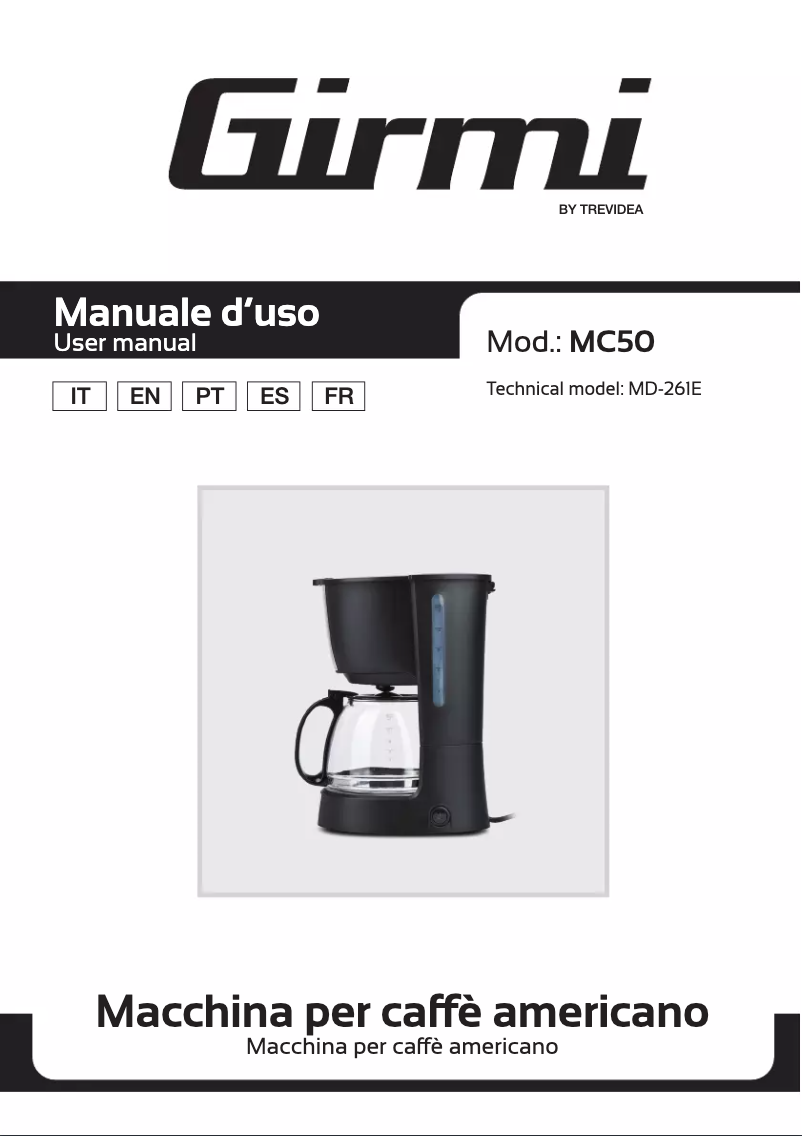 Image de la première page du manuel de l'appareil MC50