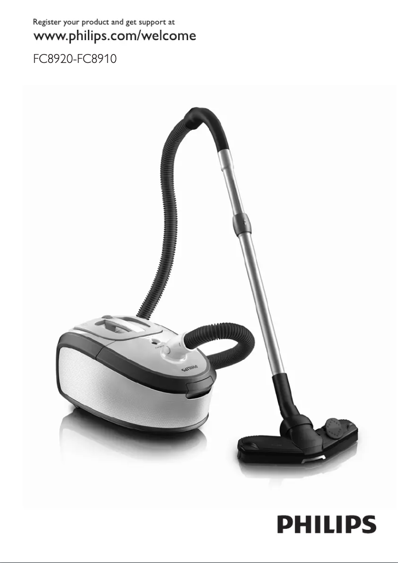 Imagen de la primera página del manual del dispositivo HomeHero FC8917