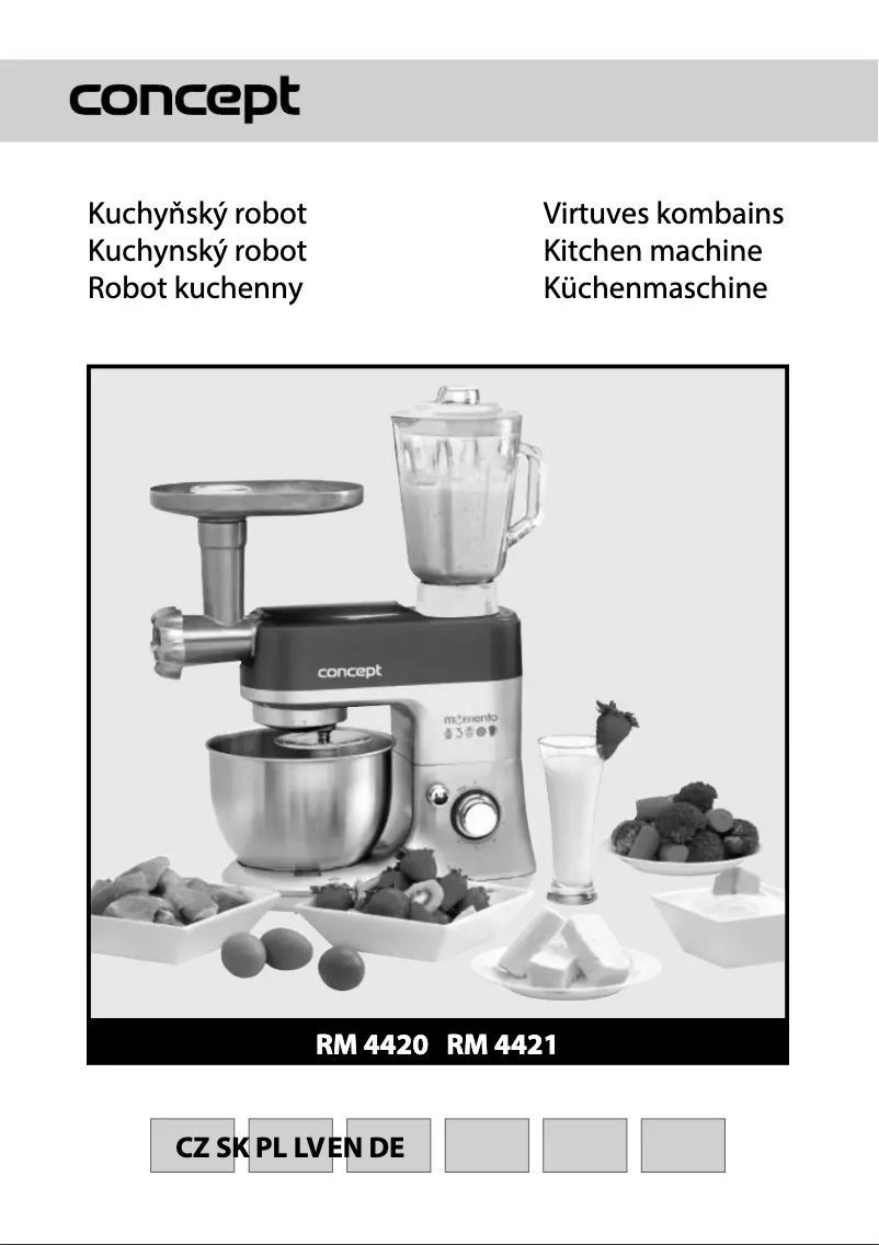 Page n°1 - Manuel utilisateur Concept RM-4421