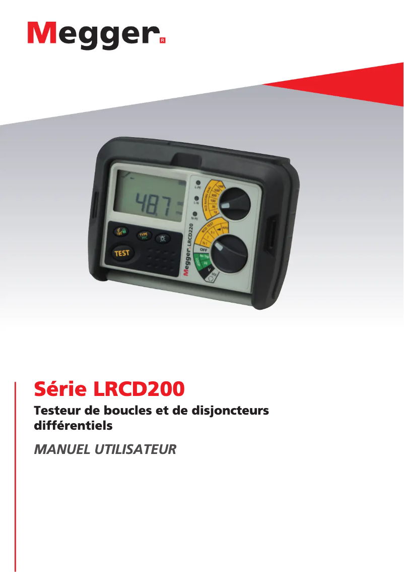 Page n°1 - Manuel utilisateur Megger LT300
