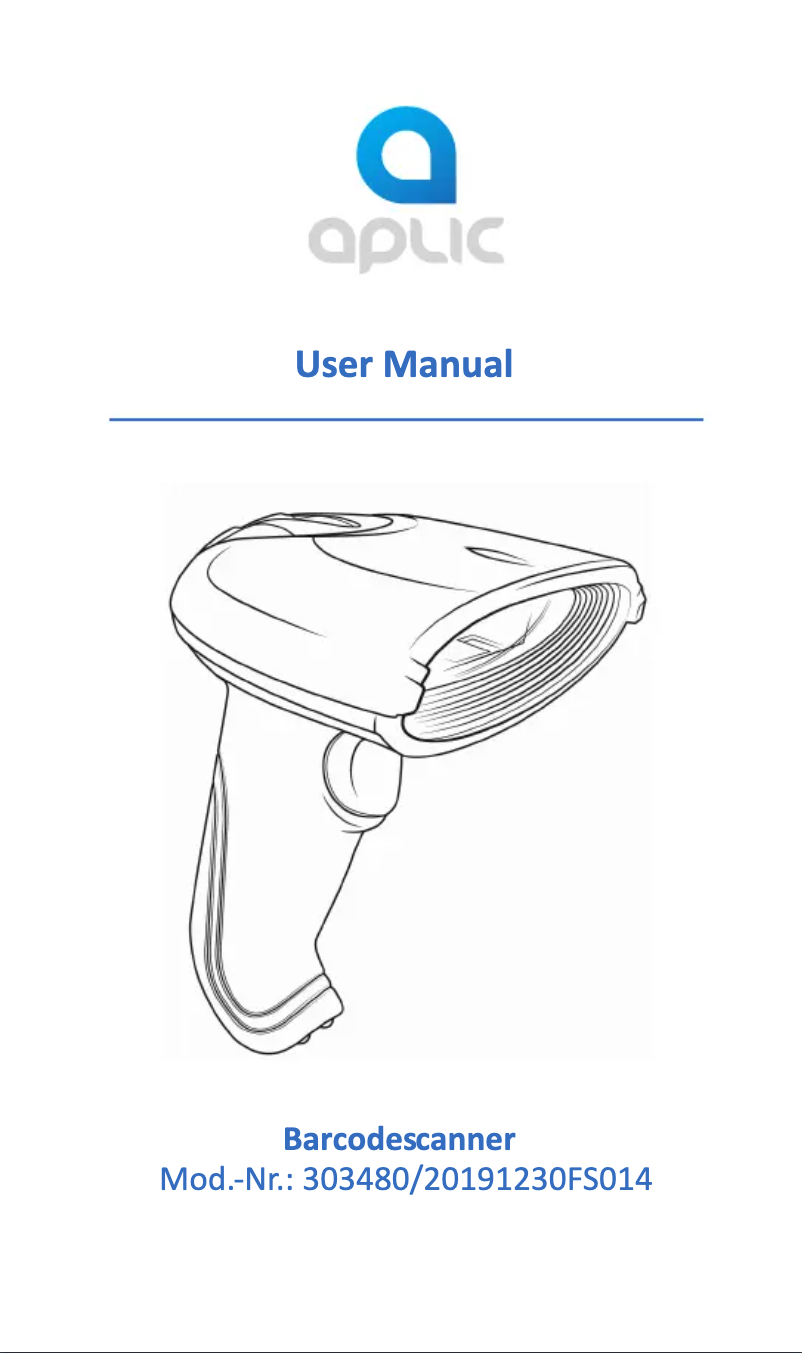 Page 1 de la notice Manuel utilisateur Aplic 303480