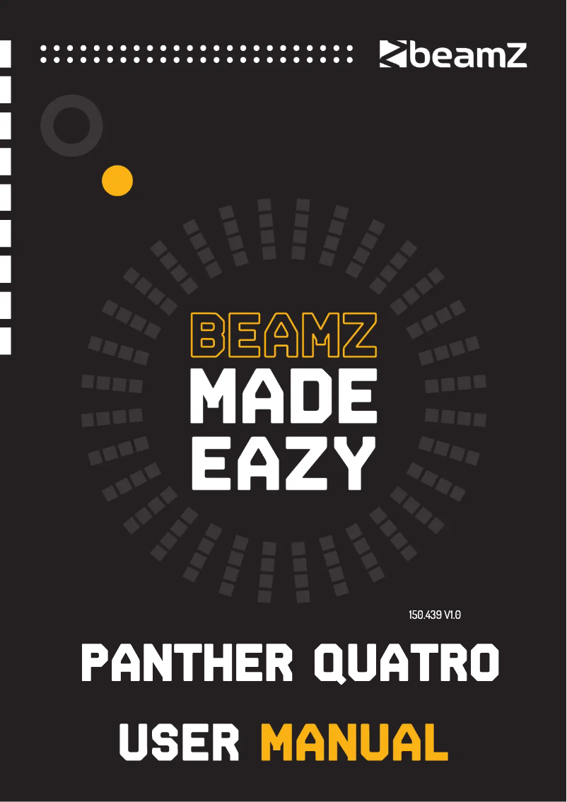 Page n°1 - Manuel utilisateur BeamZ PANTHER Quatro