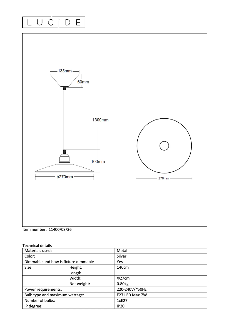 Image de la première page du manuel de l'appareil Peter 11400/08/36