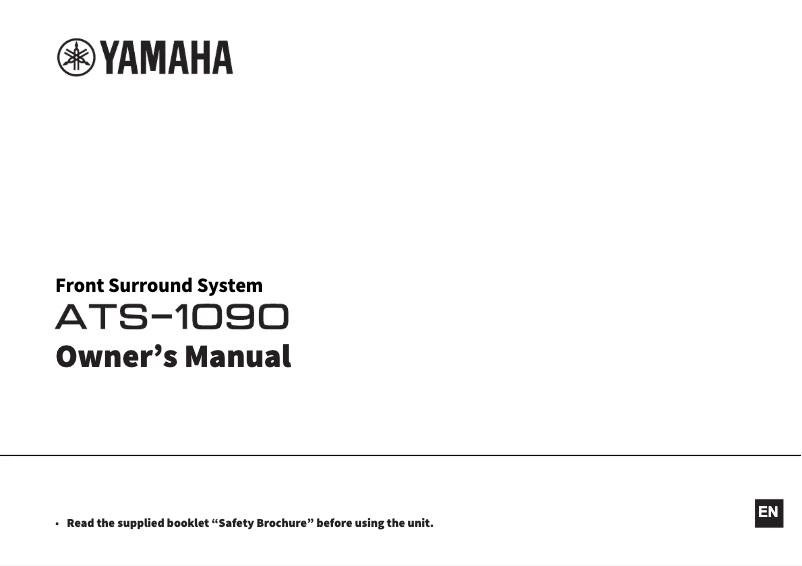 Page 1 de la notice Manuel utilisateur Yamaha ATS-1090