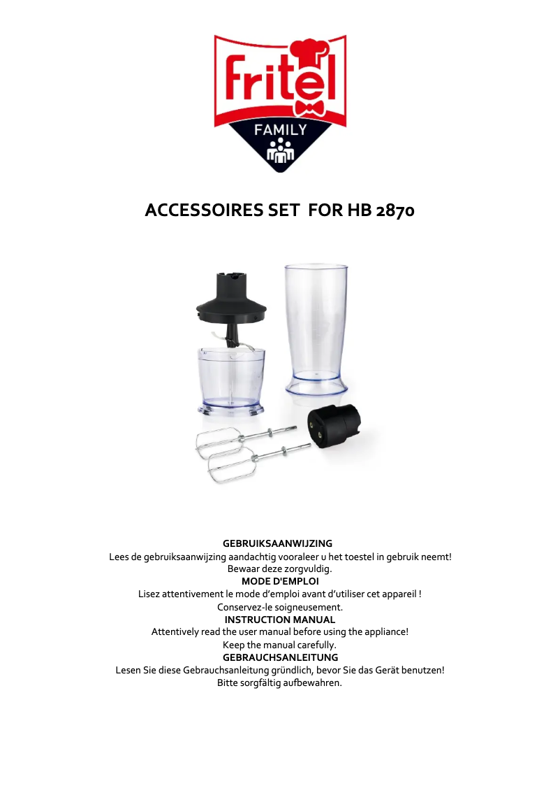 Page n°1 - Manuel utilisateur Fritel HB 2870