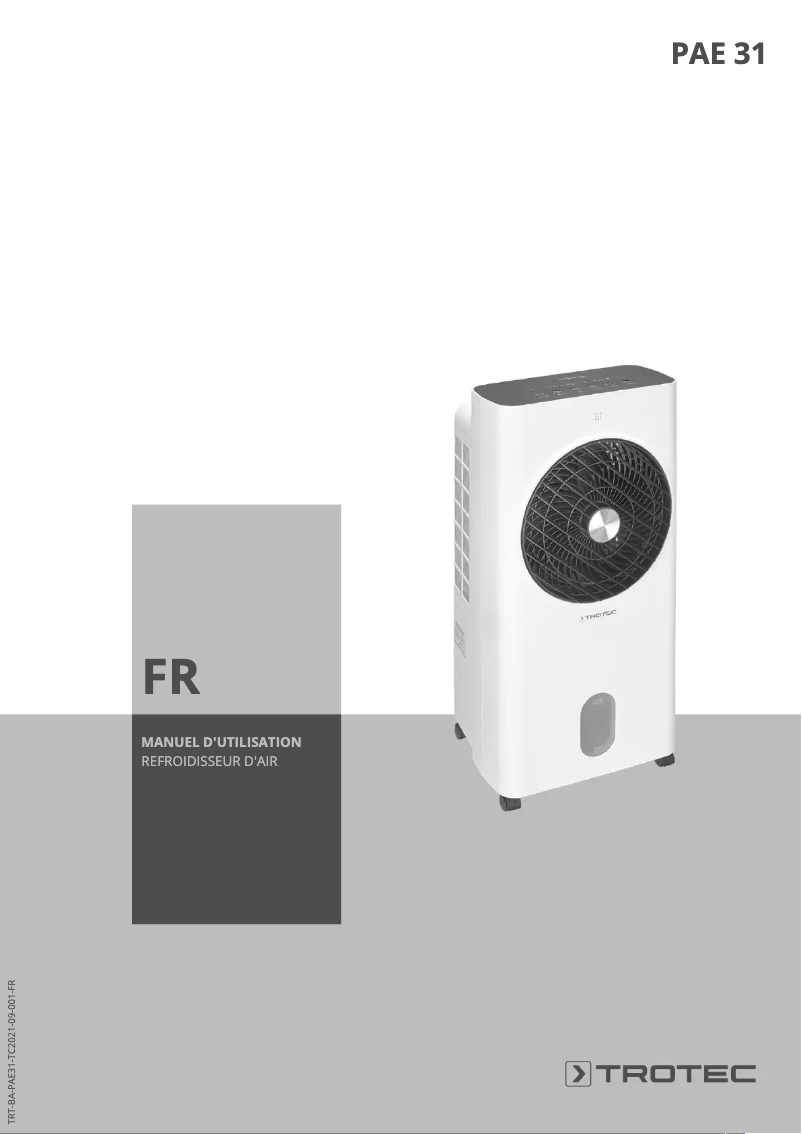 Página 1 del manual Manual de usuario Trotec PAE 31