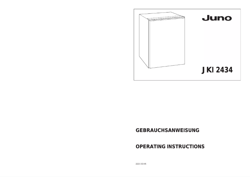 Image de la première page du manuel de l'appareil JKI2434