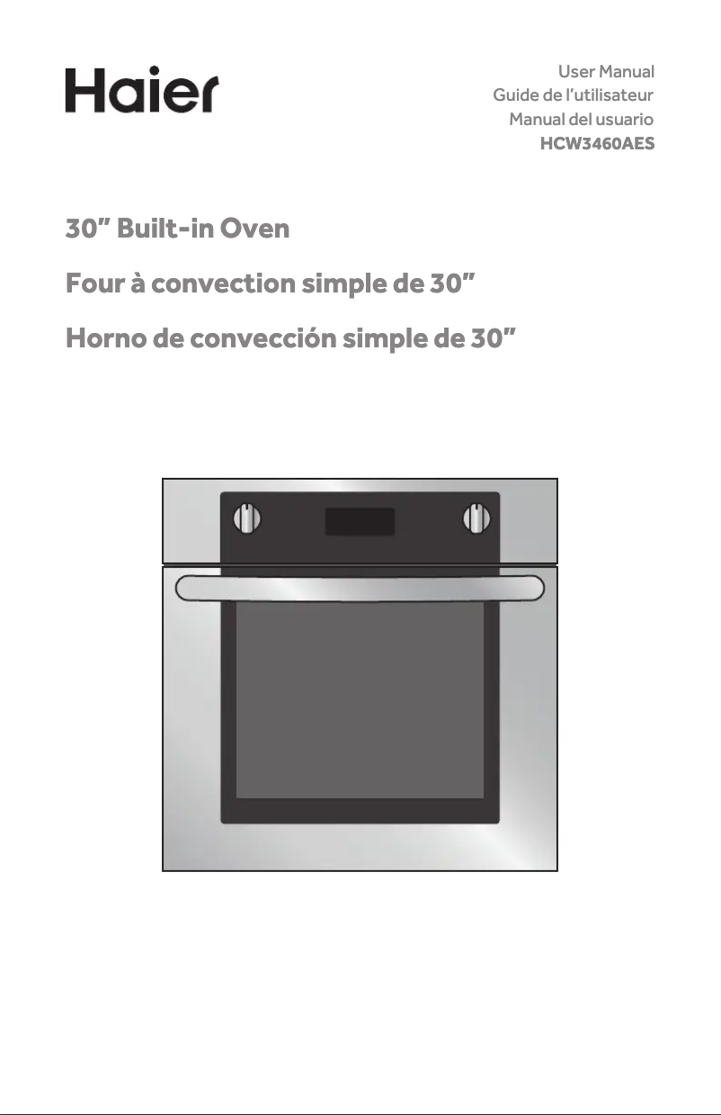 Image de la première page du manuel de l'appareil HCW3460AES