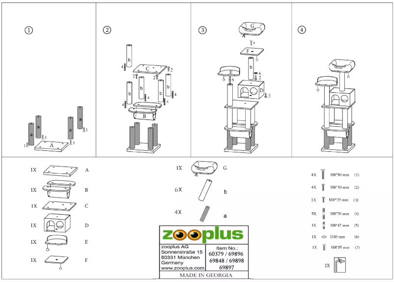 Page 1 de la notice Manuel utilisateur Zooplus La Digue II