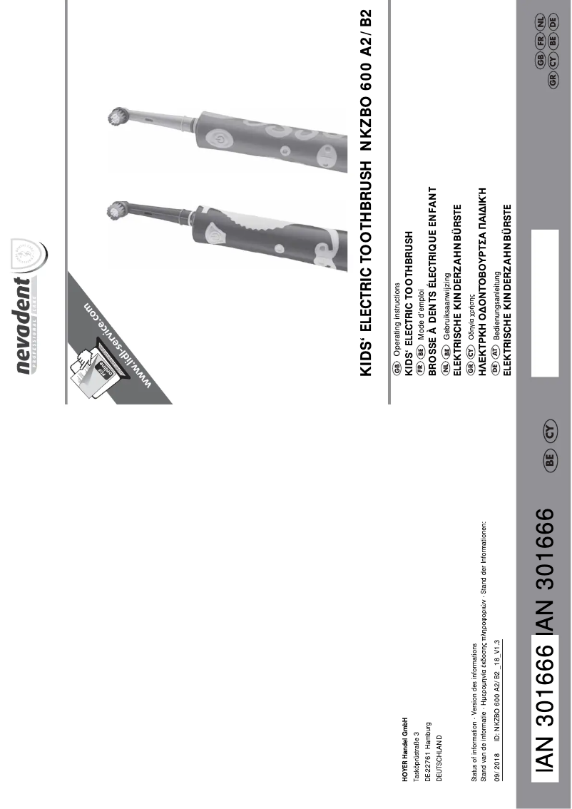 Image de la première page du manuel de l'appareil NKZBO 600 A2