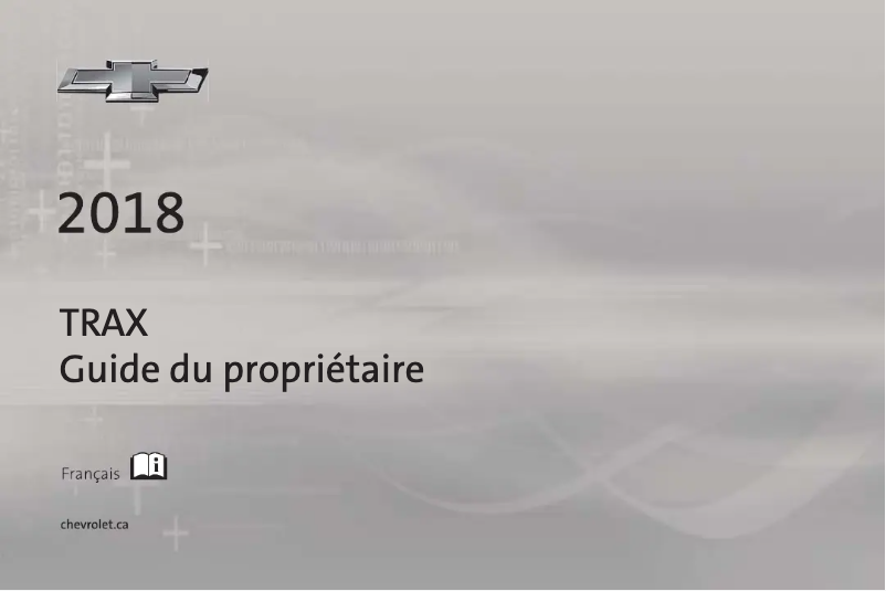 Page 1 de la notice Manuel utilisateur Chevrolet Trax (2018)