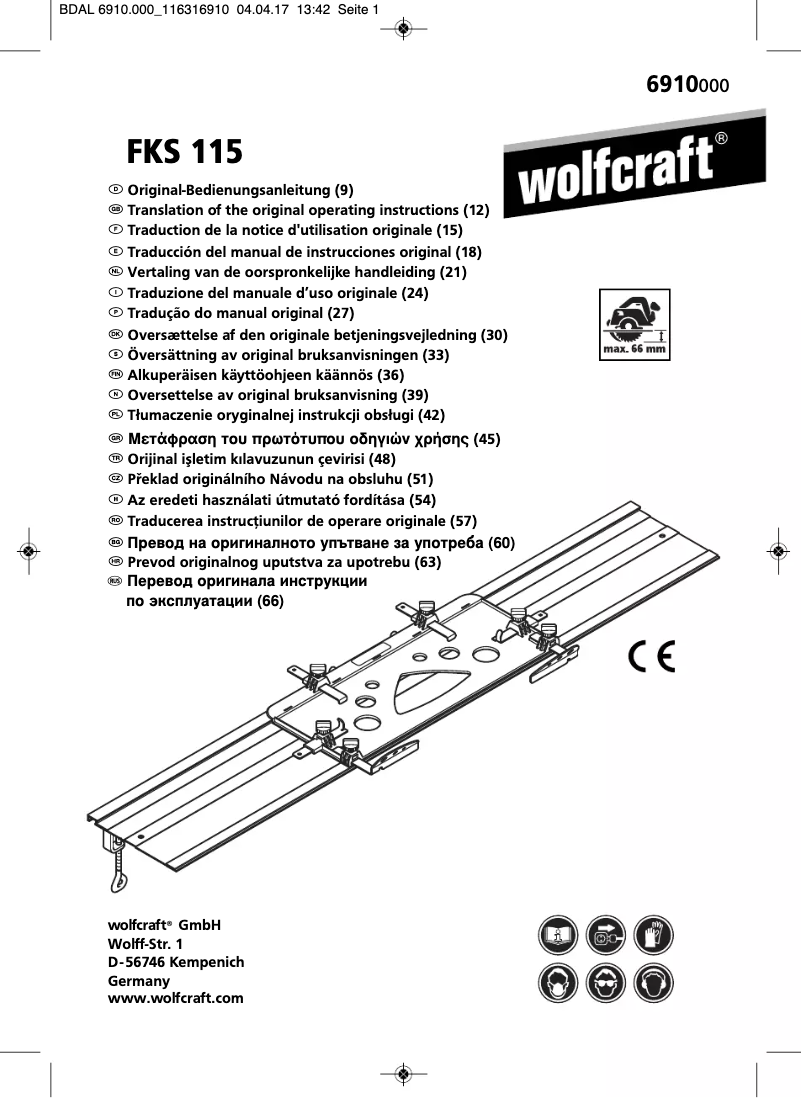 Image de la première page du manuel de l'appareil 6910000