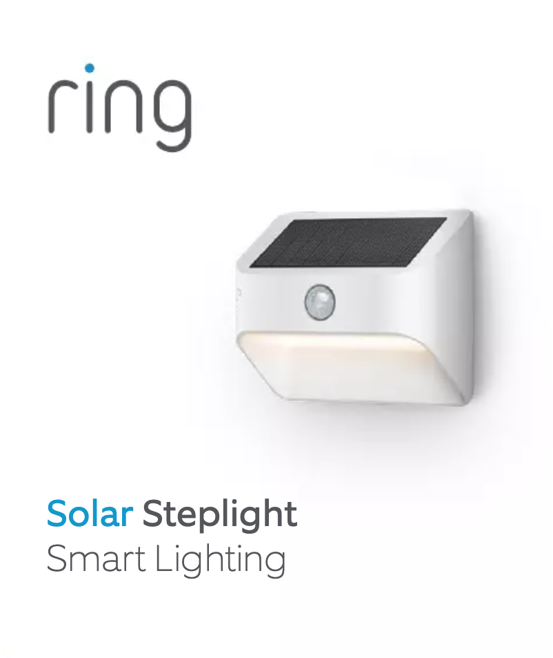 Image de la première page du manuel de l'appareil Smart Lighting Solar Steplight