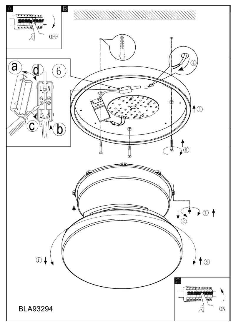 Page n°1 - Manuel utilisateur Eglo Lora