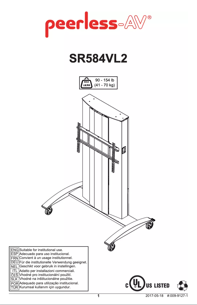 Image de la première page du manuel de l'appareil SR598