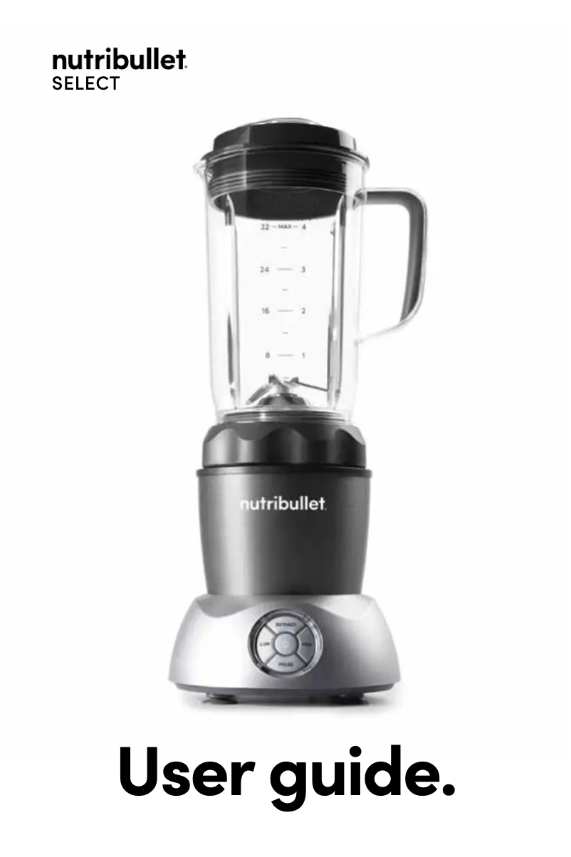 Página 1 del manual Manual de usuario NutriBullet 1000W