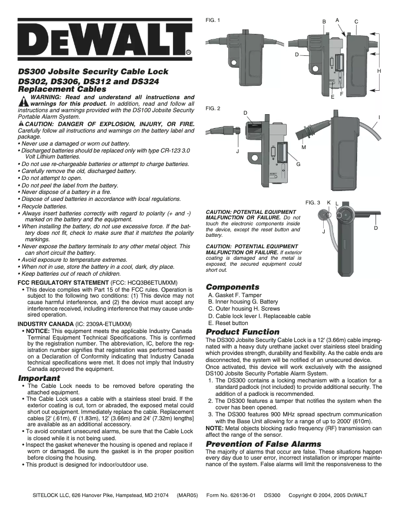 Image de la première page du manuel de l'appareil DS302