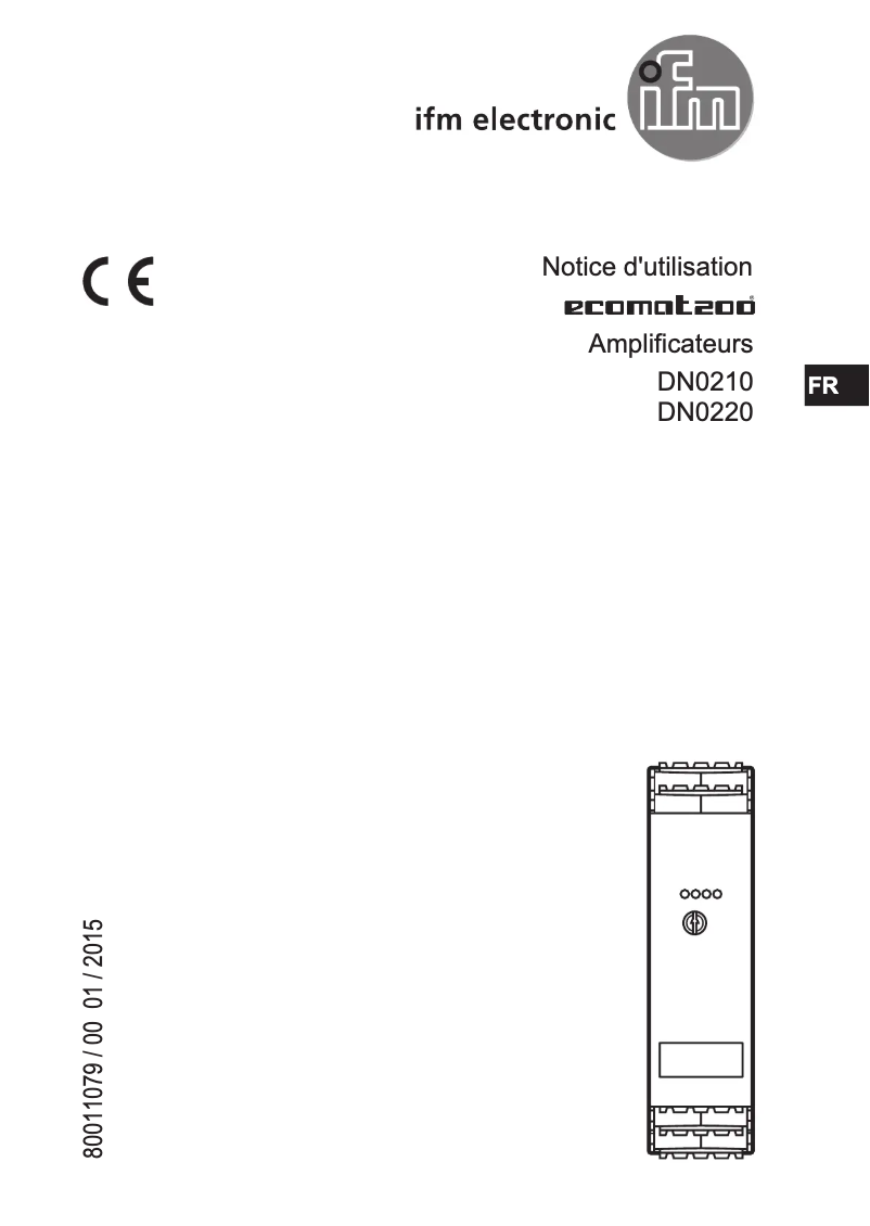 Page n°1 - Manuel utilisateur IFM DN0210