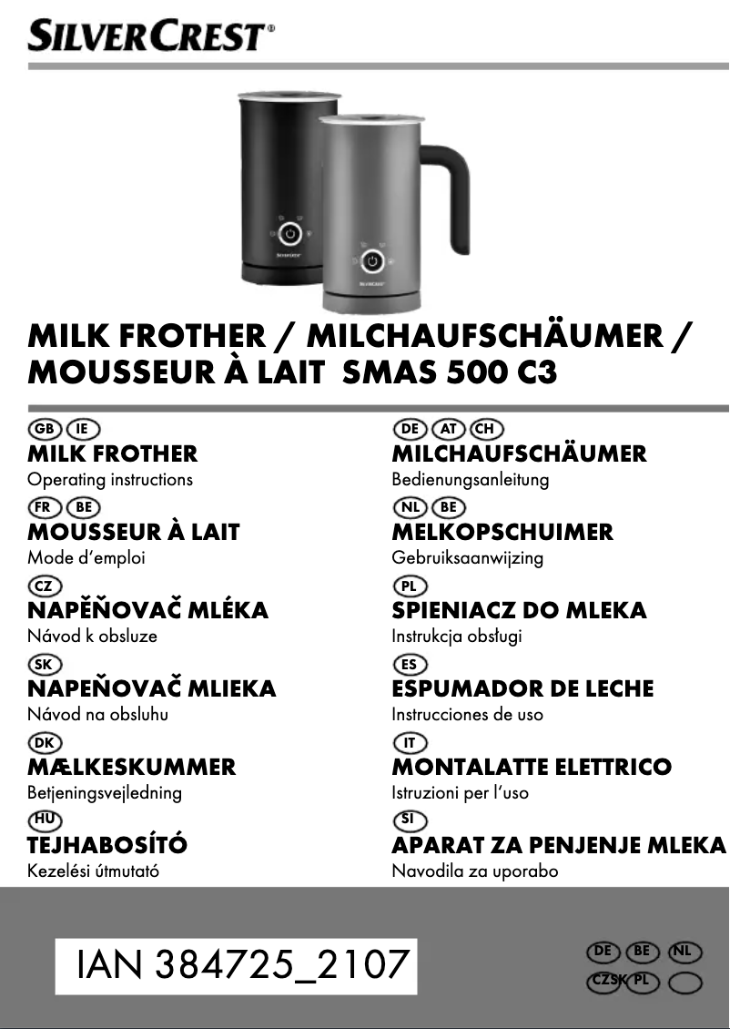 Image de la première page du manuel de l'appareil SMAS 500 A1