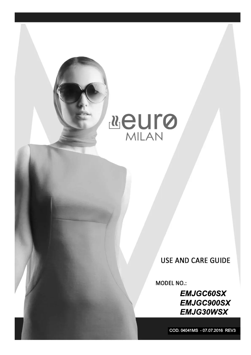 Page n°1 - Manuel utilisateur Euro Appliances EMJGC900SX