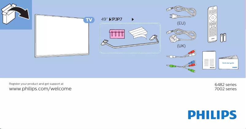 Image de la première page du manuel de l'appareil 55PUS6482