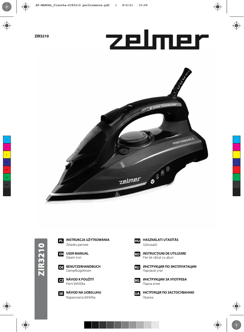 Page 1 de la notice Manuel utilisateur Zelmer ZIR3210