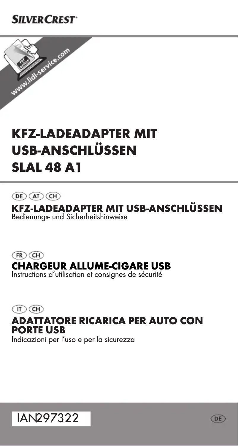 Page 1 de la notice Manuel utilisateur SilverCrest SLAL 48 A1