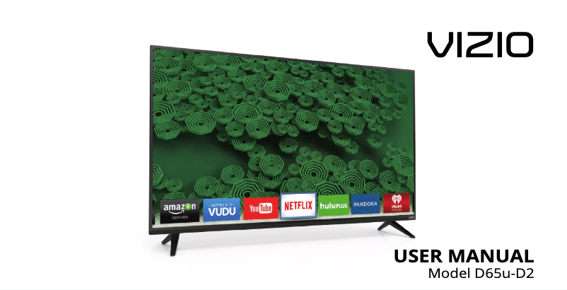 Page n°1 - Manuel utilisateur VIZIO D65U-D2