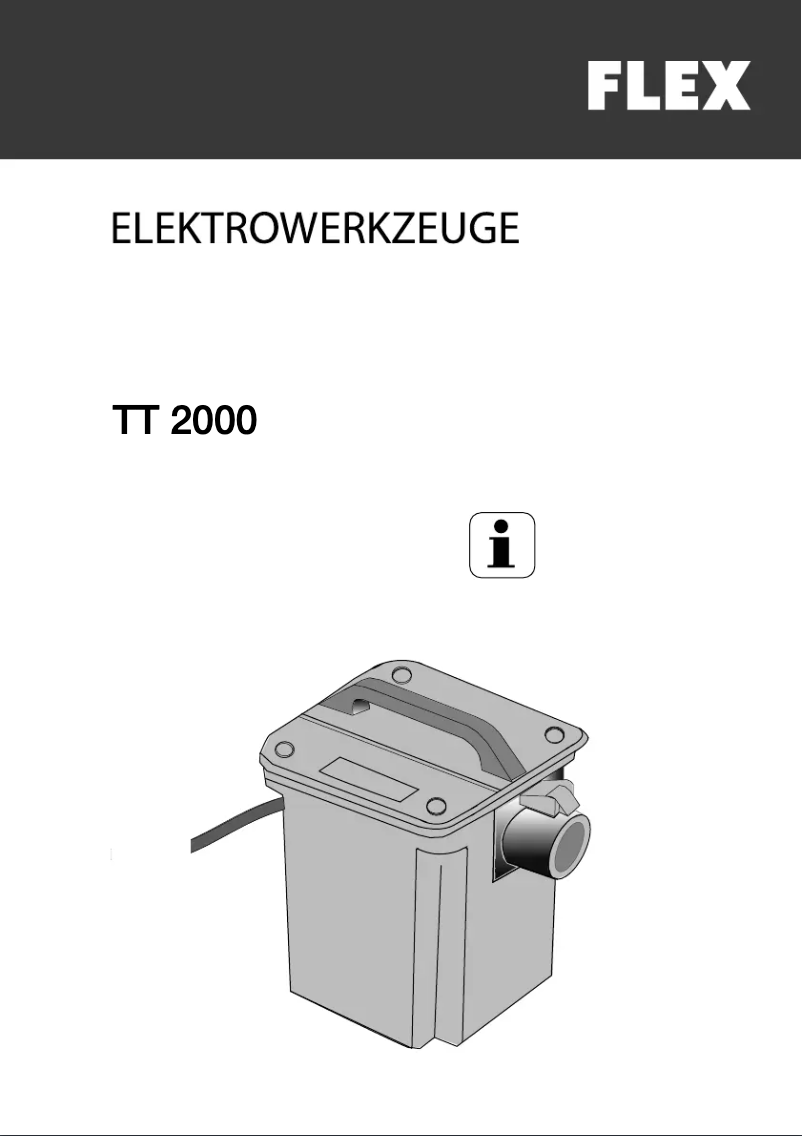 Page n°1 - Manuel utilisateur Flex TT 2000